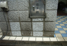 施工事例｜消火栓まわりの洗浄