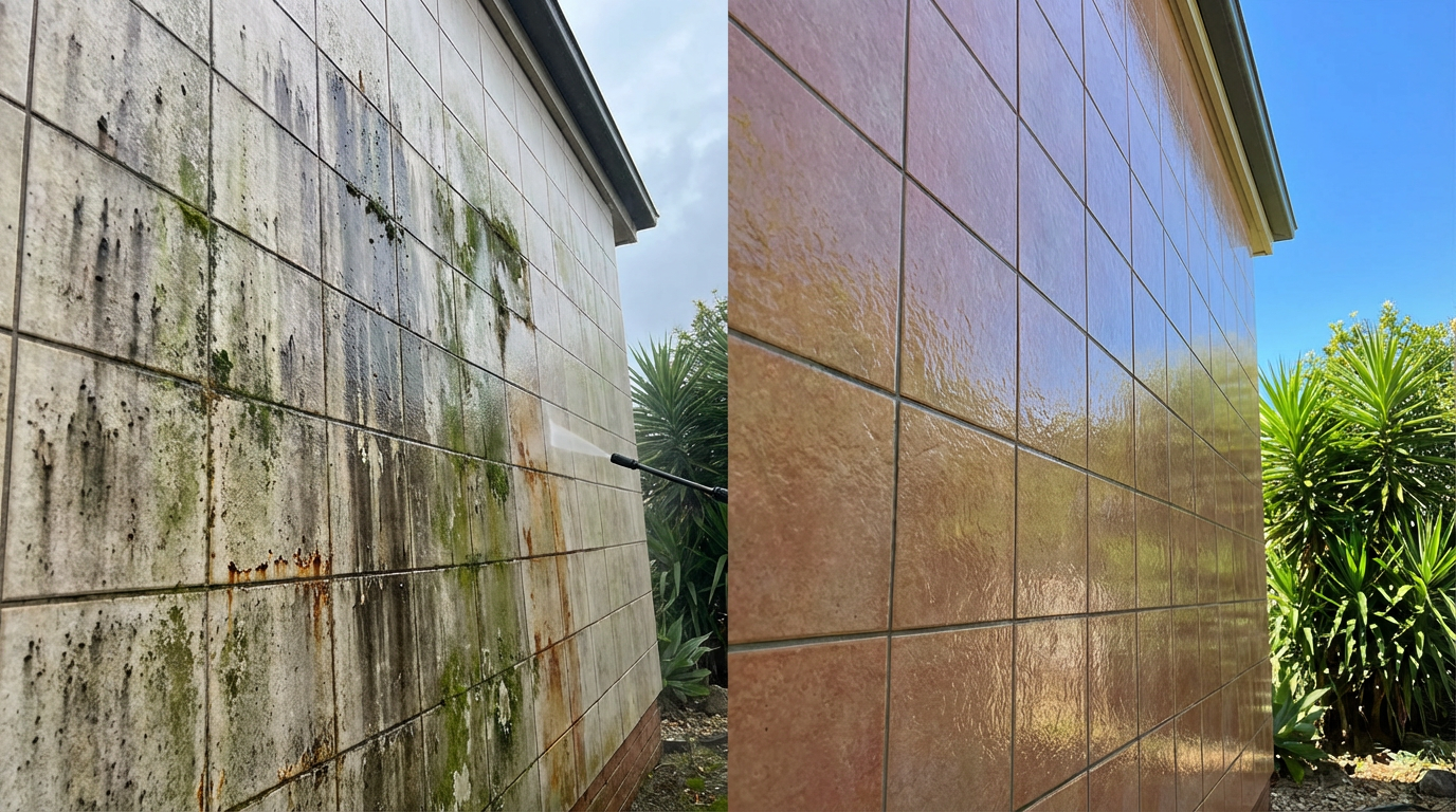 外壁タイルが汚れる原因とは?黒ずみ・コケの理由と正しい落とし方をプロが解説