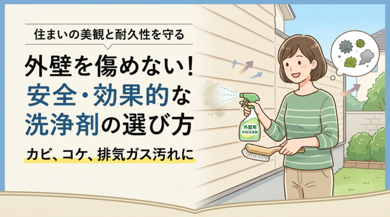 外壁材を傷めず汚れを落とすには？資材を痛めない外壁洗浄剤の選び方