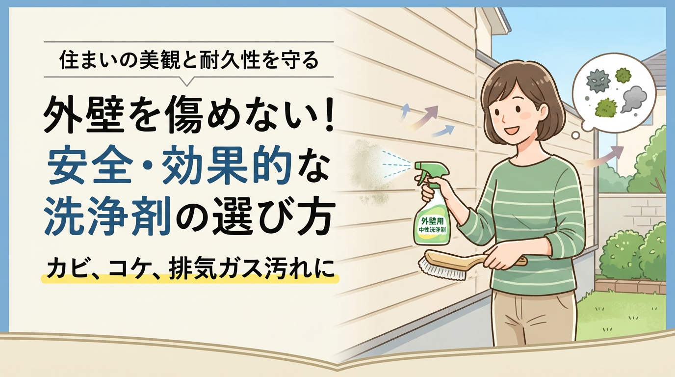 外壁材を傷めず汚れを落とすには?資材を痛めない外壁洗浄剤の選び方